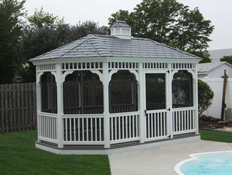 10x16 Vinyl Oval Gazebo