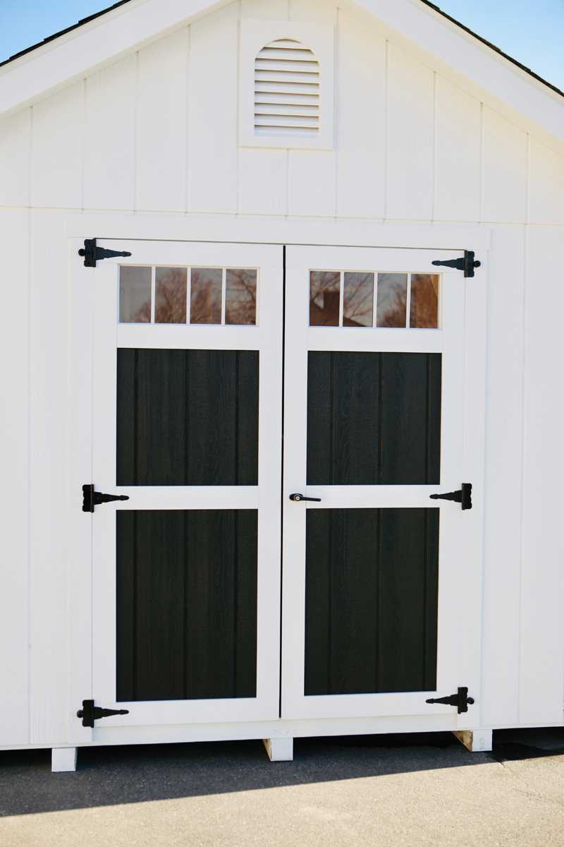 5' Double Door with Transom Glass in Door