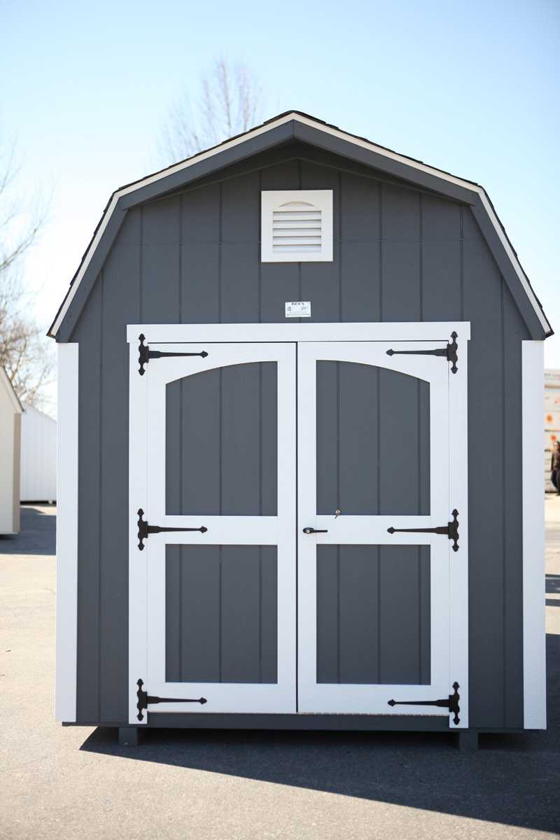 Highwall Barn with white trim
