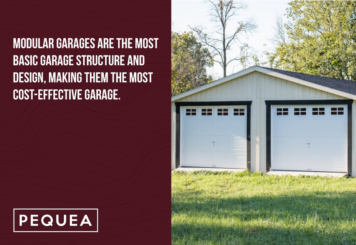 modular garages are a basic garage structure