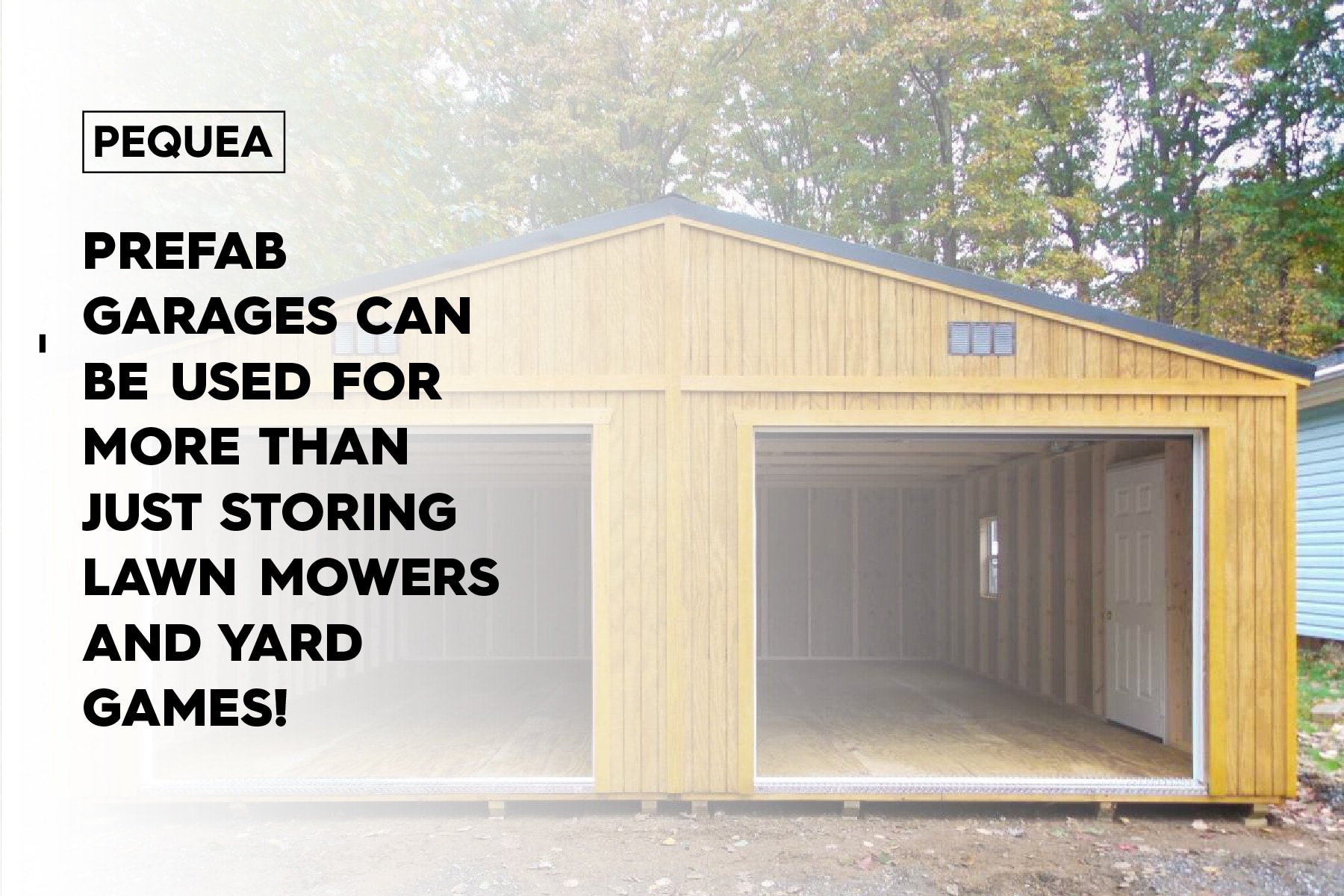 prefab garages can store more than just lawn mowers and tools