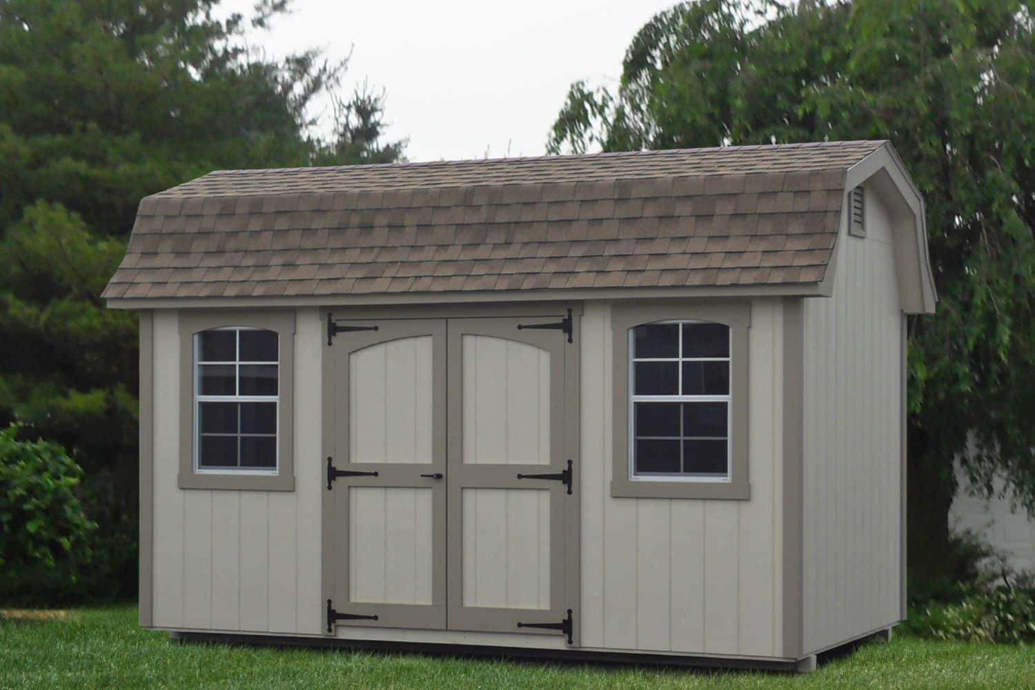 8x14 Wooden Designer High Barn 1 8x14 Wood Designer High Barn in Backyard