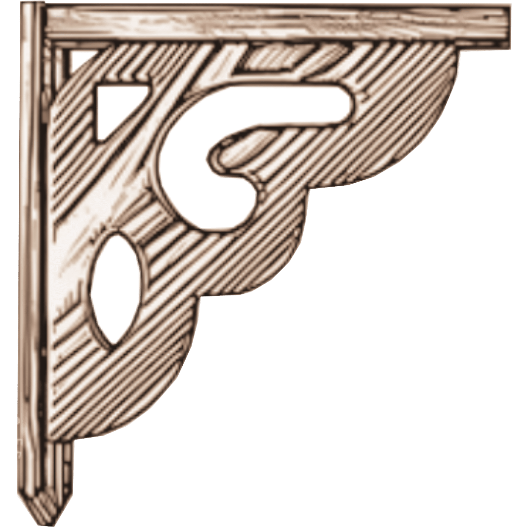 Beige wooden brace icon