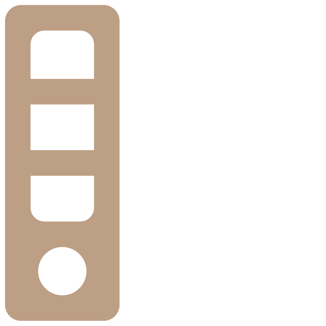Color swatches graphic in brown and white
