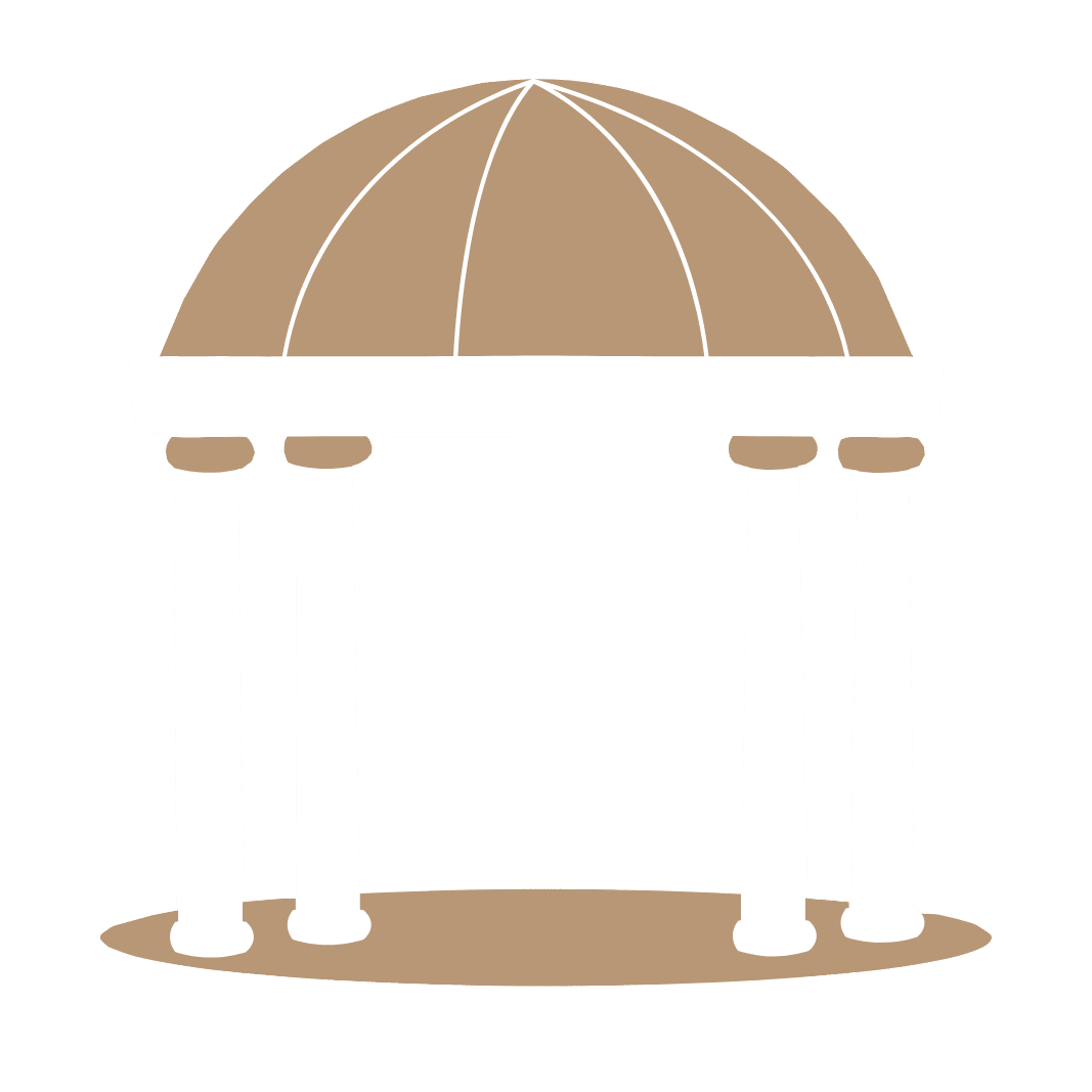 Gazebo Roof Shape Icon in Beige and white