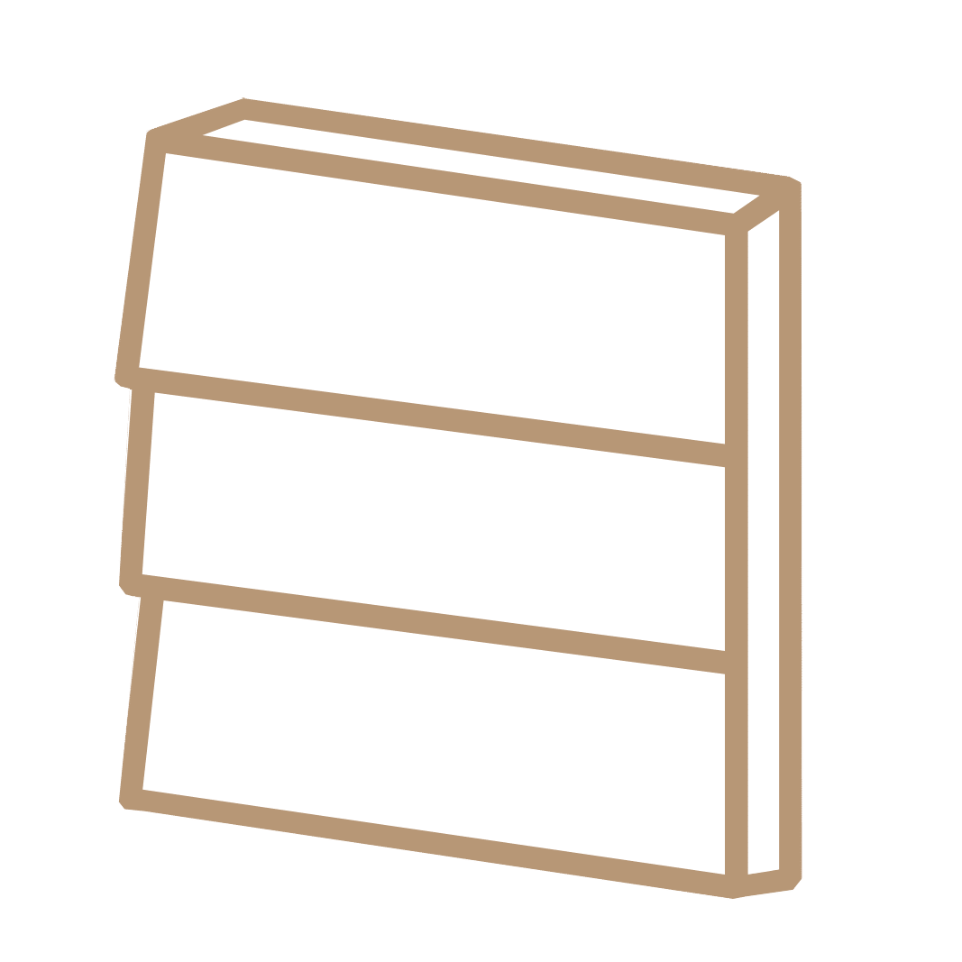 Siding Materials Icon in Beige and White