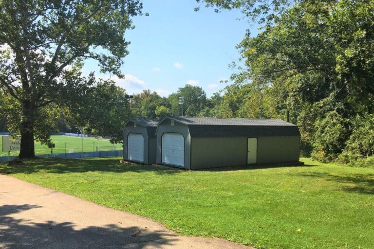 Projects 3 Two 14x32 standard high barn garage sheds